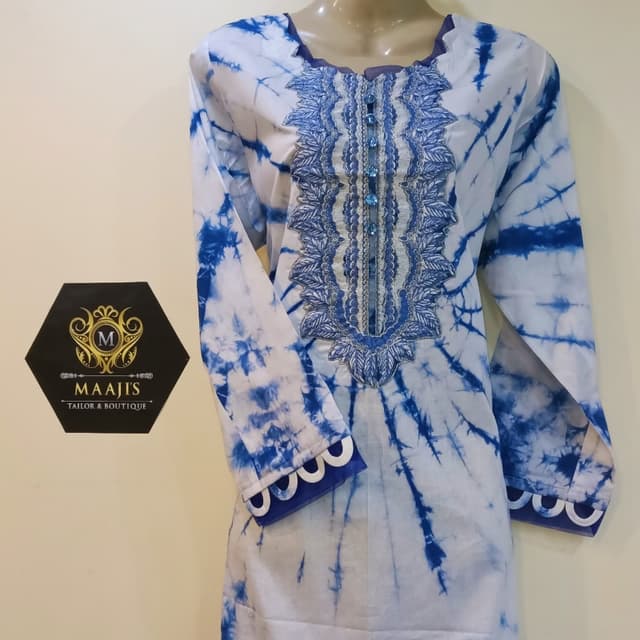 Tie dye ladies 2 piece suit