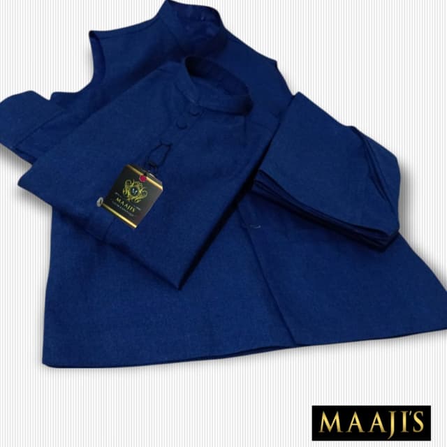 Men's shalwar kameez with same waistcoat