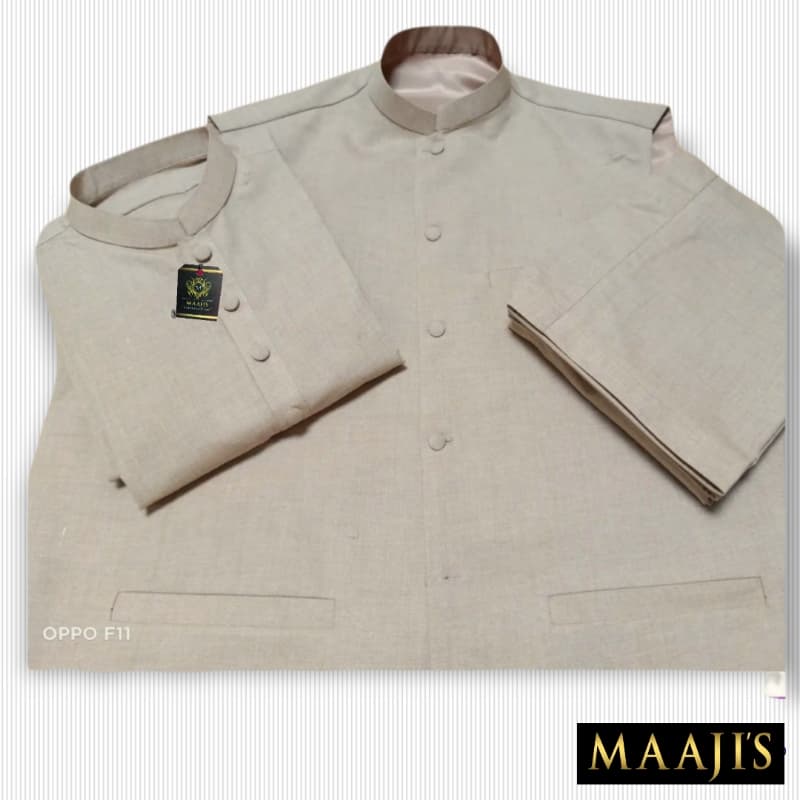 Men's shalwar kameez with waistcoat